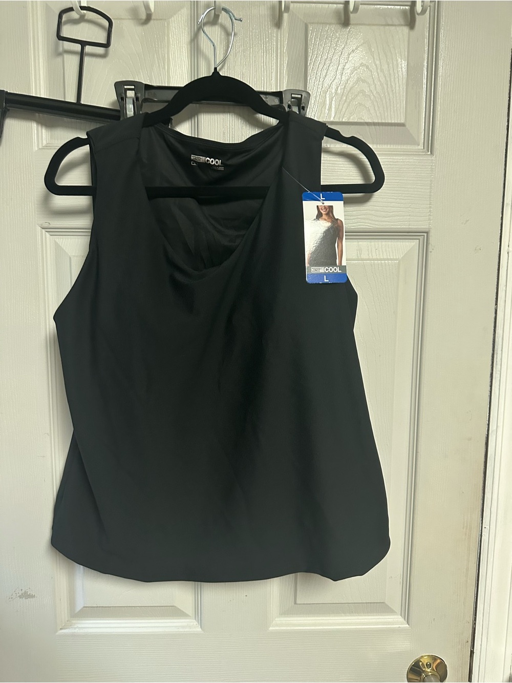 Classic Black Women's Sleeveless Top built in bra